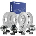 thumbnail image 1 of AutoShack Front & Rear Brake Rotors, Ceramic Pads & Hub Bearing Assemblies for Hyundai & Kia, Sonata 2016-2019 Optima 2016-2020, FWD L4 1.6L 2.0L 2.4L, 1 of 4