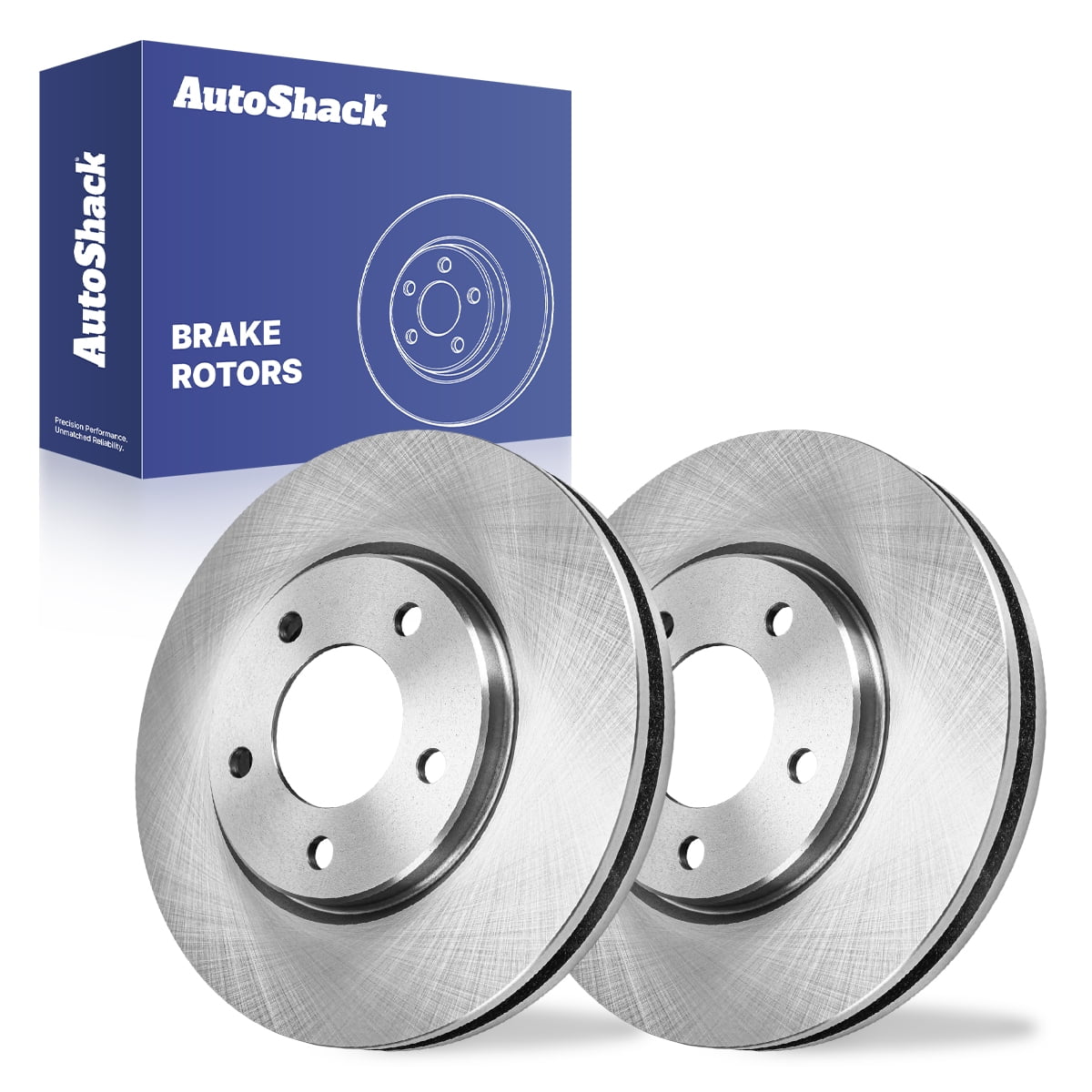 AutoShack Front Brake Rotors for Dodge & Chrysler, Grand Caravan 2001-2007 Town & Country 2001-2007 Voyager 2003, FWD AWD L4 2.4L V6 3.3L 3.8L - 11.06" (280.9 mm), 5-Lug