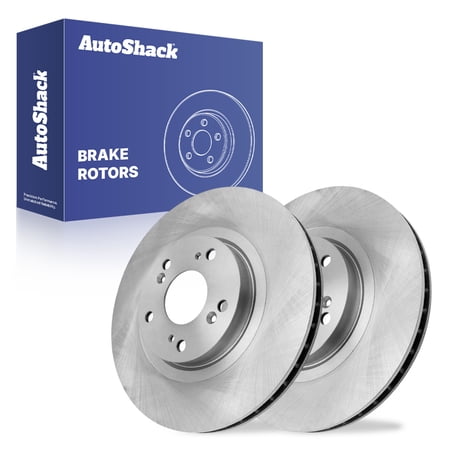 AutoShack Front Brake Rotors for Honda & Acura, Civic 2006-2015 CR-V 2005-2006 RSX 2002-2006 ILX 2013-2015 CSX 2007-2010, FWD 4WD L4 2.0L 2.4L - 11.81" (300 mm), 5-Lug