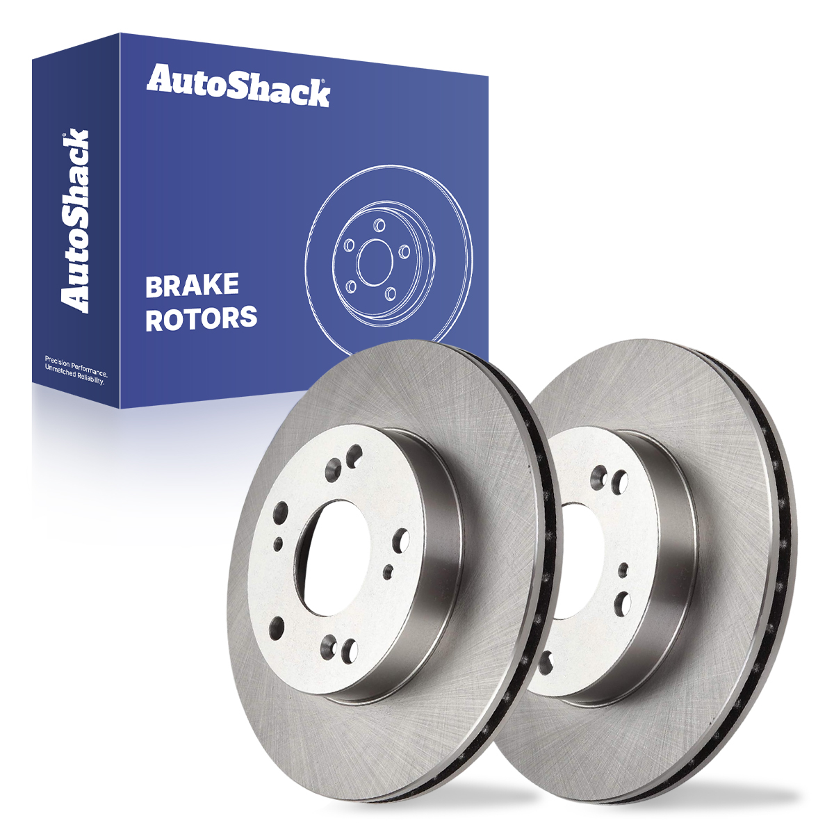 AutoShack Front Brake Rotors for Honda & Acura, Civic 2004-2011 RSX 2002-2006 CR-Z 2011-2015, FWD L4 1.3L 1.5L 1.8L 2.0L - 10.31" (261.9 mm), 5-Lug