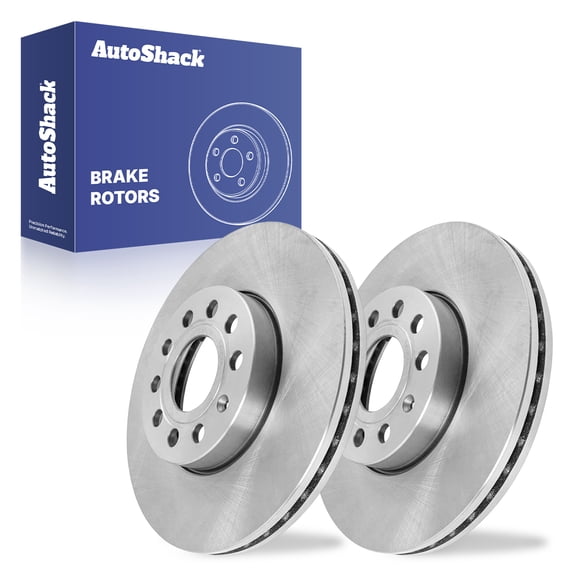 AutoShack Front Brake Rotors for Volkswagen, Jetta 2005-2025 Taos 2022-2024 Golf 2010-2021 Beetle 2012-2019 GTI 2013, 2016-2018, FWD AWD L4 1.4L 1.5L 1.8L 1.9L 2.0L L5 2.5L - 11.33" (287.8 mm), 9-Lug