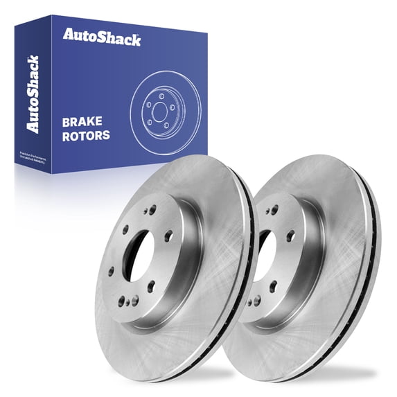 AutoShack Front Brake Rotors for Chevrolet & GMC, Silverado 1500 2019-2024 Sierra 1500 2019-2024 Tahoe 2021-2024 Yukon 2021-2024, 4WD RWD L4 2.7L L6 3.0L V6 4.3L V8 5.3L 6.2L - 13.5" (343 mm), 6-Lug