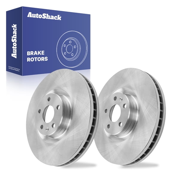 AutoShack Front Brake Rotors for Volvo, XC90 2016-2025 XC60 2018-2025 S60 2019-2025 S90 2017-2024 C40 Recharge 2022-2024 EX40 2025, AWD RWD FWD L4 2.0L - 13.58" (345 mm), 5-Lug