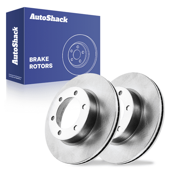 AutoShack Front Vented Brake Rotors 2-PC Set Replacement for 2001-2007 Toyota Sequoia 2000-2006 Toyota Tundra 12.55" (318.72 mm)