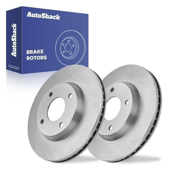 AutoShack 11.02" (279.8 mm) Front Vented Brake Rotors | Replacement for 2007-2012 Nissan Sentra 2007-2012 Nissan Versa | 2-PC Set