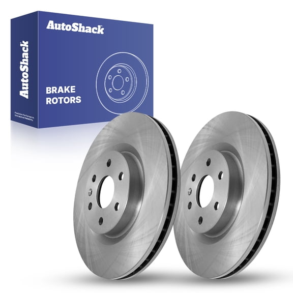AutoShack Front Brake Rotors for Cadillac & Saab, SRX 2010-2016 9-4X 2011, AWD FWD V6 2.8L 3.0L 3.6L - 13.58" (345 mm), 6-Lug
