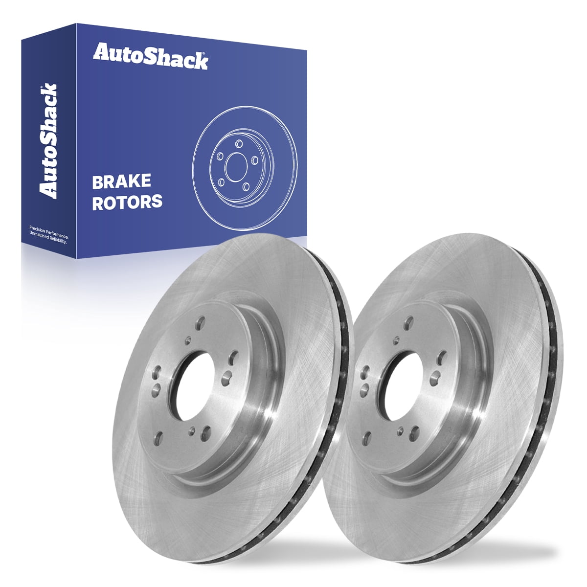 AutoShack Front Brake Rotors for Honda, CR-V 2012-2016, FWD L4 2.4L - 11.81" (300 mm), 5-Lug