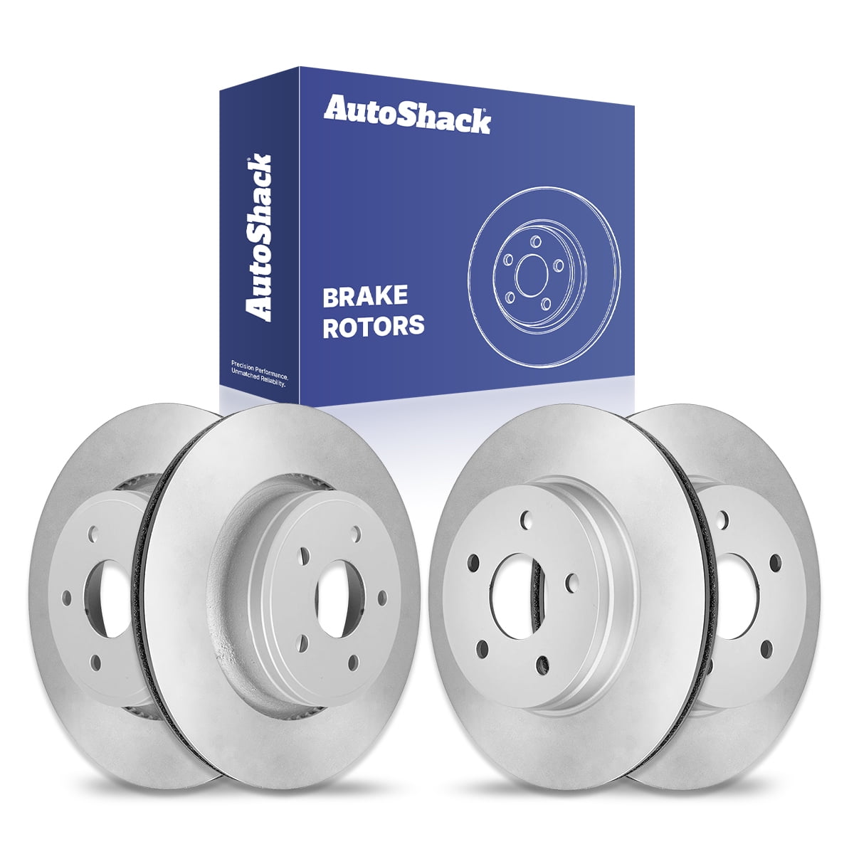 AutoShack Front & Rear Brake Rotors for Ram, Dodge & Chrysler, 1500 2011-2018 Ram 1500 2002-2010 Durango 2004-2009 Aspen 2007-2009, 4WD RWD V6 3.0L 3.6L 3.7L V8 4.7L 5.7L 5.9L