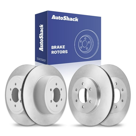 AutoShack Front & Rear Brake Rotors | Replacement For 2004-2008 Ford F-150 2006-2008 Lincoln Mark LT 4.2L 4.6L 5.4L V6 V8 4WD AWD RWD | 4-PC Set