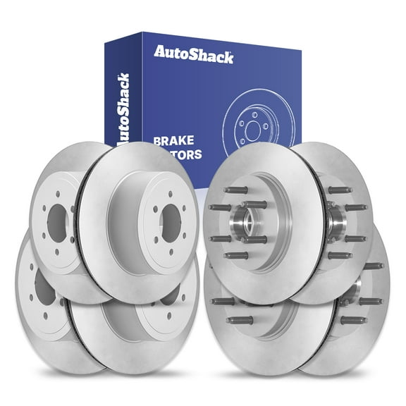AutoShack Front & Rear Brake Rotors | Replacement For 2004-2008 Ford F-150 2006-2008 Lincoln Mark LT 4.2L 4.6L 5.4L V6 V8 RWD | 4-PC Set