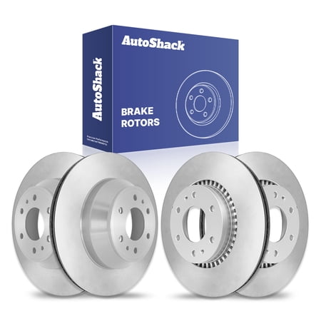AutoShack Front & Rear Brake Rotors for Chevrolet, GMC, Buick & Isuzu, Trailblazer 2006-2009 Envoy 2006-2009 Rainier 2006-2007 Ascender 2006-2008 SSR 2006, AWD RWD 4WD L6 4.2L V8 5.3L 6.0L