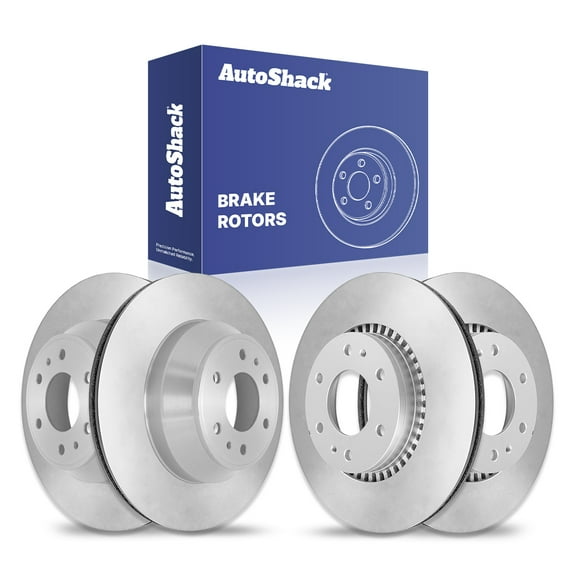 AutoShack Front & Rear Brake Rotors | Replacement For Chevrolet SSR Trailblazer EXT Isuzu Ascender GMC Envoy XL Envoy XUV 2005-2009 Envoy 2005-2009 Saab 9-7x 2004-2007 Buick Rainier | 4-PC Set