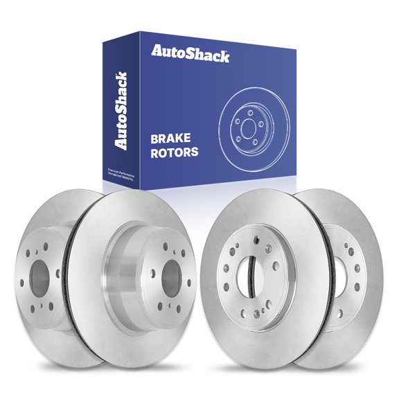 AutoShack Front & Rear Brake Rotors for Chevrolet & GMC, Silverado 1500 2007-2018 Sierra 1500 2007-2018 Tahoe 2007-2020 Yukon 2007-2020 Suburban 2015-2020, 4WD RWD AWD V6 4.3L V8 4.8L 5.3L 6.0L 6.2L