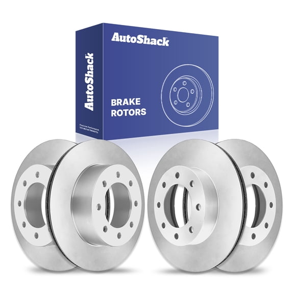 AutoShack Front & Rear Brake Rotors for Chevrolet, Express 2500 2003-2017 Silverado 2500 1999-2004, RWD AWD 4WD L4 2.8L V6 4.3L V8 4.8L 5.3L 6.0L 6.6L