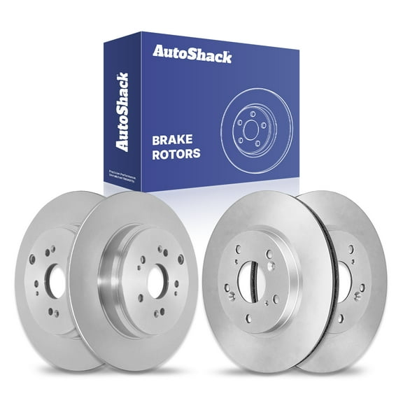AutoShack Front & Rear Brake Rotors | Replacement For 2005-2006 Honda CR-V 2.4L 4WD FWD | 4-PC Set