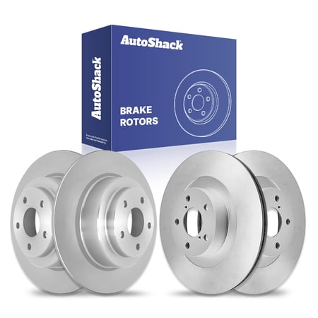 AutoShack Front & Rear Brake Rotors for Subaru, Baja 2004-2006, AWD H4 2.5L