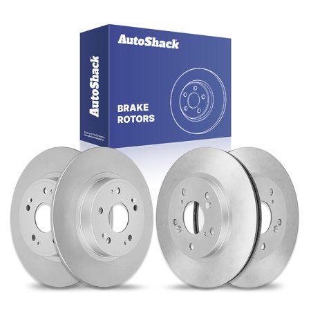 AutoShack Front & Rear Brake Rotors for Honda & Acura, Accord 2006-2009 TSX 2009-2014, FWD L4 2.4L V6 3.0L 3.5L
