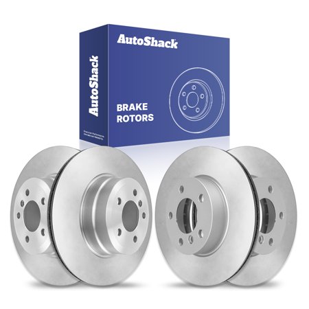 AutoShack Front & Rear Brake Rotors for BMW, X5 2007-2018 X6 2011-2019, AWD RWD L6 3.0L
