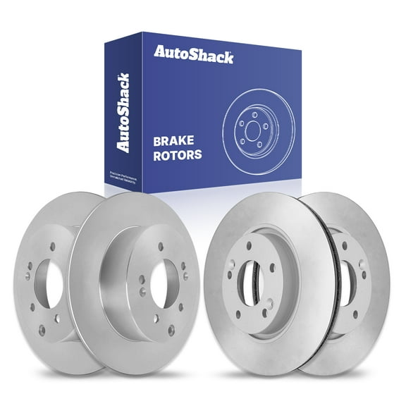 AutoShack Front & Rear Brake Rotors for Kia, Forte 2010-2013 Forte Koup 2010-2013, FWD L4 2.4L