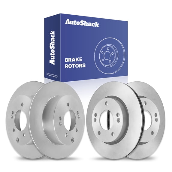 AutoShack Front & Rear Brake Rotors for Kia, Soul 2012-2013, FWD L4 1.6L 2.0L