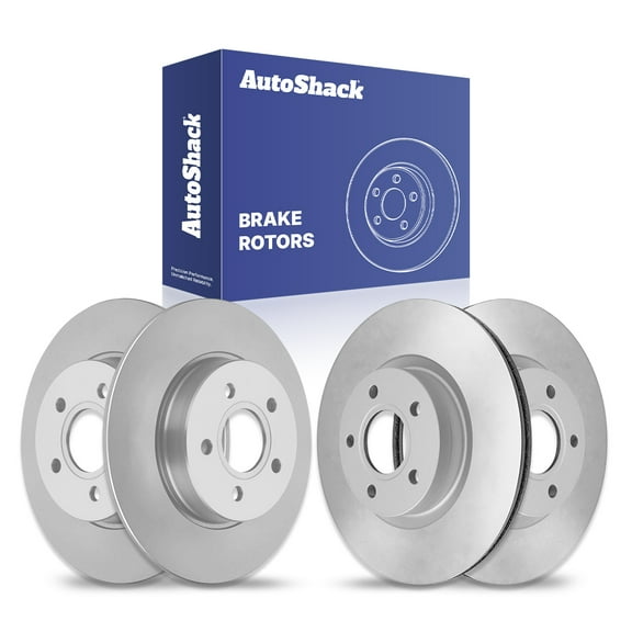 AutoShack Front & Rear Brake Rotors for Ford, Focus 2012-2018, FWD L3 1.0L L4 2.0L