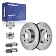 thumbnail image 1 of AutoShack Front Vented Brake Rotors + Premium Ceramic Pads + Calipers 8-PC Brake Kit Replacement for 2003-2008 Toyota Corolla 2003-2008 Toyota Matrix 2003-2008 Pontiac Vibe 10.82" (274.9 mm), 1 of 5