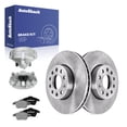 thumbnail image 1 of AutoShack Front Vented Brake Rotors + Ceramic Pads + Calipers 8-PC Brake Kit Replacement for 2011-2018 Volkswagen Jetta 2012-2019 Volkswagen Beetle 11.33" (287.8 mm), 1 of 4