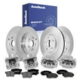thumbnail image 1 of AutoShack Front Vented & Rear Solid Brake Rotors + Ceramic Pads + Calipers 16-PC Brake Kit Replacement for 2007-2011 Honda CR-V 2010-2012 Acura RDX, 1 of 4