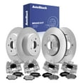 thumbnail image 1 of AutoShack Front Vented & Rear Solid Brake Rotors + Ceramic Pads + Calipers 16-PC Brake Kit Replacement for 2008-2012 Jeep Liberty 2007-2011 Dodge Nitro, 1 of 5