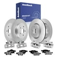 thumbnail image 1 of AutoShack Front Vented & Rear Solid Brake Rotors + Ceramic Pads + Calipers 16-PC Brake Kit Replacement for 2011-2017 Jeep Grand Cherokee 2015-2016 Dodge Durango 2012-2013 Dodge Durango, 1 of 5