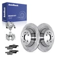 thumbnail image 1 of AutoShack Rear Brake Rotors, Ceramic Pads & Calipers for Ford & Lincoln, Fusion 2013-2020 Escape 2017-2019 MKC 2015-2019 MKZ 2013-2016, AWD FWD L4 1.5L 2.0L 2.3L 2.5L V6 3.7L - 12.44" (316 mm), 5-Lug, 1 of 5