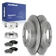 thumbnail image 1 of AutoShack Rear Brake Rotors Premium Ceramic Brake Pads Calipers | Replacement for GMC Sierra 1500 Safari Yukon Chevrolet Silverado 1500 Astro 2000-2001 Suburban 1500 Tahoe RWD | 8-PC Brake Kit, 1 of 5