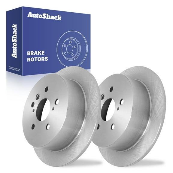 AutoShack 11.34" (288 mm) Rear Solid Brake Rotors | Replacement for 2007-2009 Lexus RX350 2004-2007 Toyota Highlander 2006-2008 Lexus RX400h | 2-PC Set