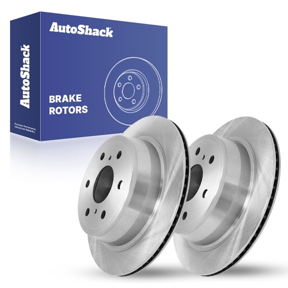AutoShack Rear Brake Rotors for Chevrolet & GMC, Silverado 1500 2007-2018 Sierra 1500 2007-2018 Tahoe 2007-2020 Yukon 2007-2020, 4WD RWD AWD V6 4.3L V8 4.8L 5.3L 6.0L 6.2L - 13.57" (344.8 mm), 6-Lug