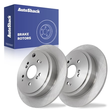 AutoShack Rear Brake Rotors for Honda & Acura, Pilot 2003-2008 MDX 2001-2006, AWD FWD V6 3.5L - 12.33" (313.1 mm), 5-Lug