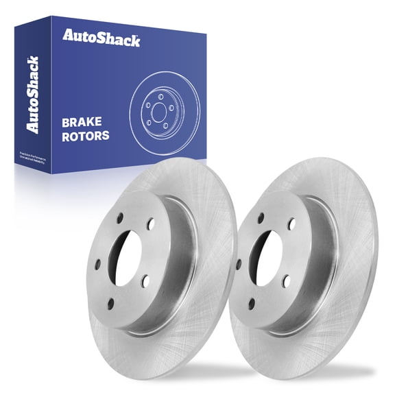 AutoShack 11.02" (280 mm) Rear Solid Brake Rotors | Replacement for 2019-2024 Nissan Altima 2021-2025 Nissan Kicks | 2-PC Set
