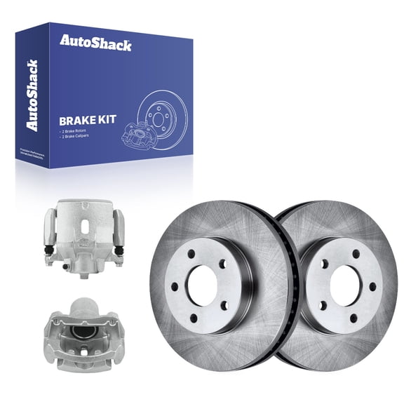 AutoShack Front Brake Rotors & Calipers for Chevrolet, HHR 2006-2011, FWD L4 2.2L 2.4L - 10.85" (275.7 mm), 5-Lug