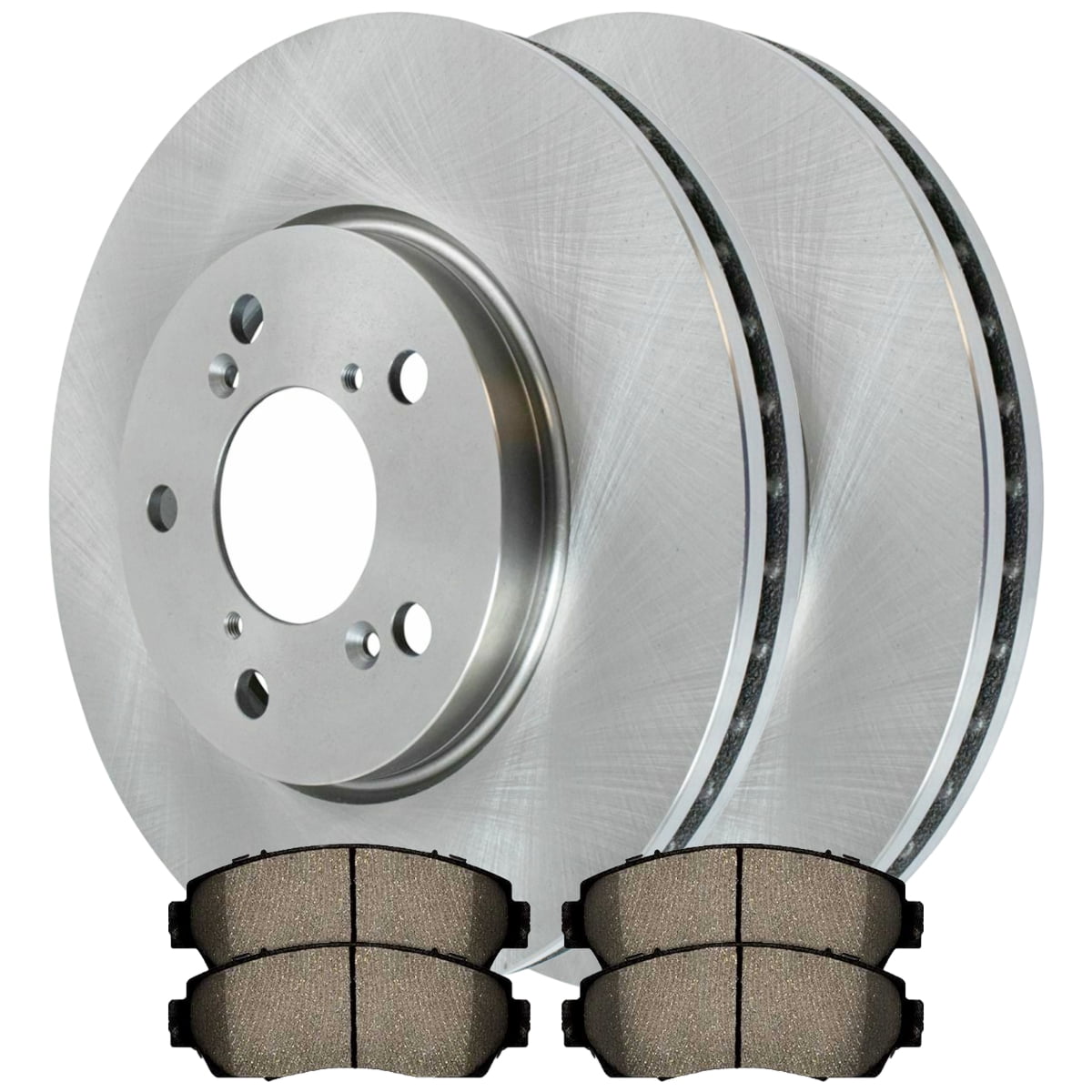 Detroit Axle Rear Brake Kit For 2005-2010 Honda Odyssey - Includes Ceramic Pads & 12.31" Rotors