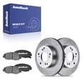 thumbnail image 1 of AutoShack Front Vented Brake Rotors + Ceramic Pads 6-PC Brake Kit Replacement for 2006-2011 Honda Civic 10.31" (261.9 mm), 1 of 5