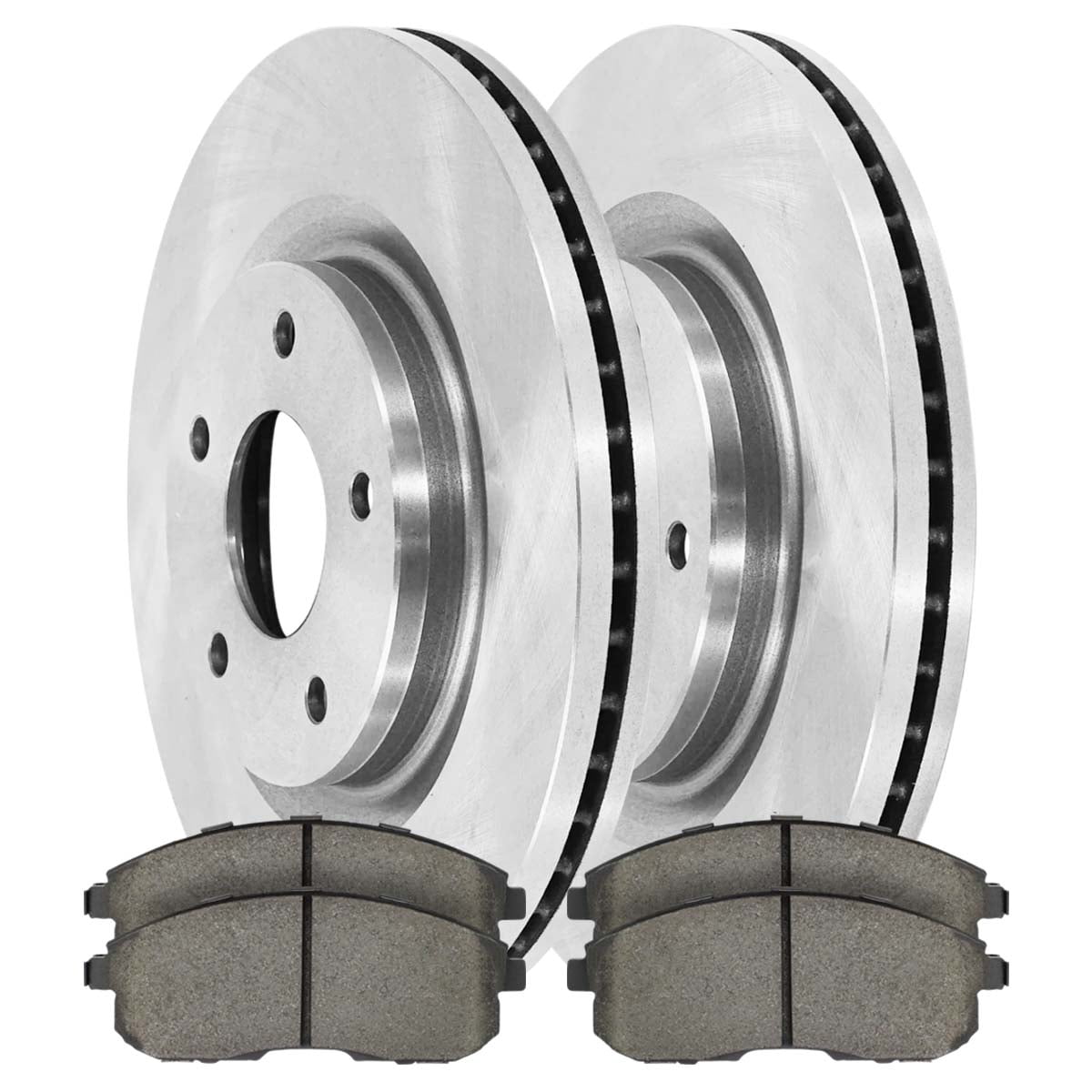 Autoshack Front Brake Kit Replacement for 2007-2013 Nissan Altima 2.5L 3.5L V6 FWD Disc Brake Rotors with Ceramic Brake Pads 11.7" (296.0 mm) RSCD41466-41466-815-2-4