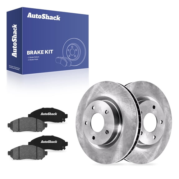 AutoShack Front Brake Rotors & Ceramic Pads for Nissan & Chevrolet, NV200 2013-2021 LEAF 2011-2014 City Express 2015-2018, FWD L4 2.0L - 11.12" (282.5 mm), 5-Lug