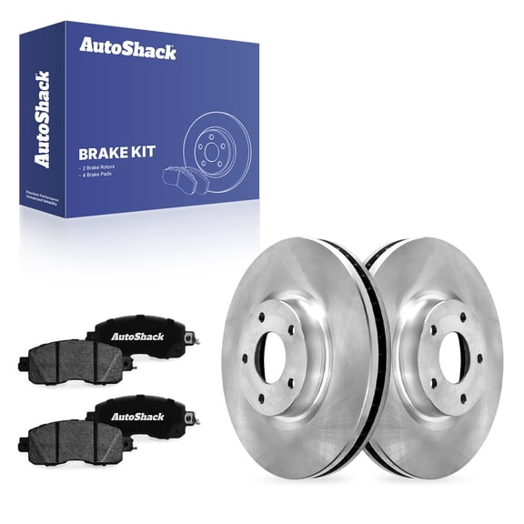 AutoShack Front Brake Rotors & Ceramic Pads for Nissan, Altima 2013-2024, AWD FWD L4 2.0L 2.5L V6 3.5L - 11.65" (296 mm), 5-Lug