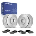 thumbnail image 1 of AutoShack Front Vented & Rear Vented Brake Rotors + Premium Ceramic Pads 12-PC Brake Kit Replacement for 2005-2010 Ford Mustang, 1 of 5