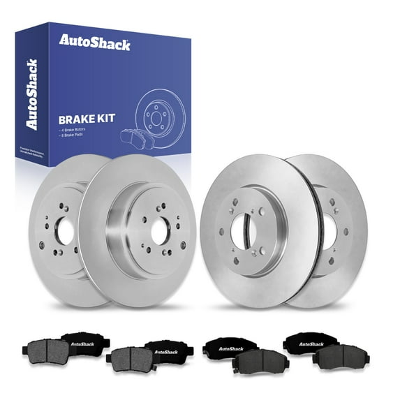 AutoShack Front & Rear Brake Rotors & Premium Pads for Honda, Odyssey 2005-2010, FWD V6 3.5L