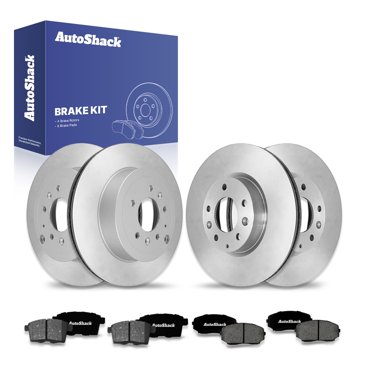 Detroit Axle Rear Brake Rotors + Ceramic Pads Kit For Mazda CX-7 - 6-Piece Kit With Hardware - 10-Year Warranty