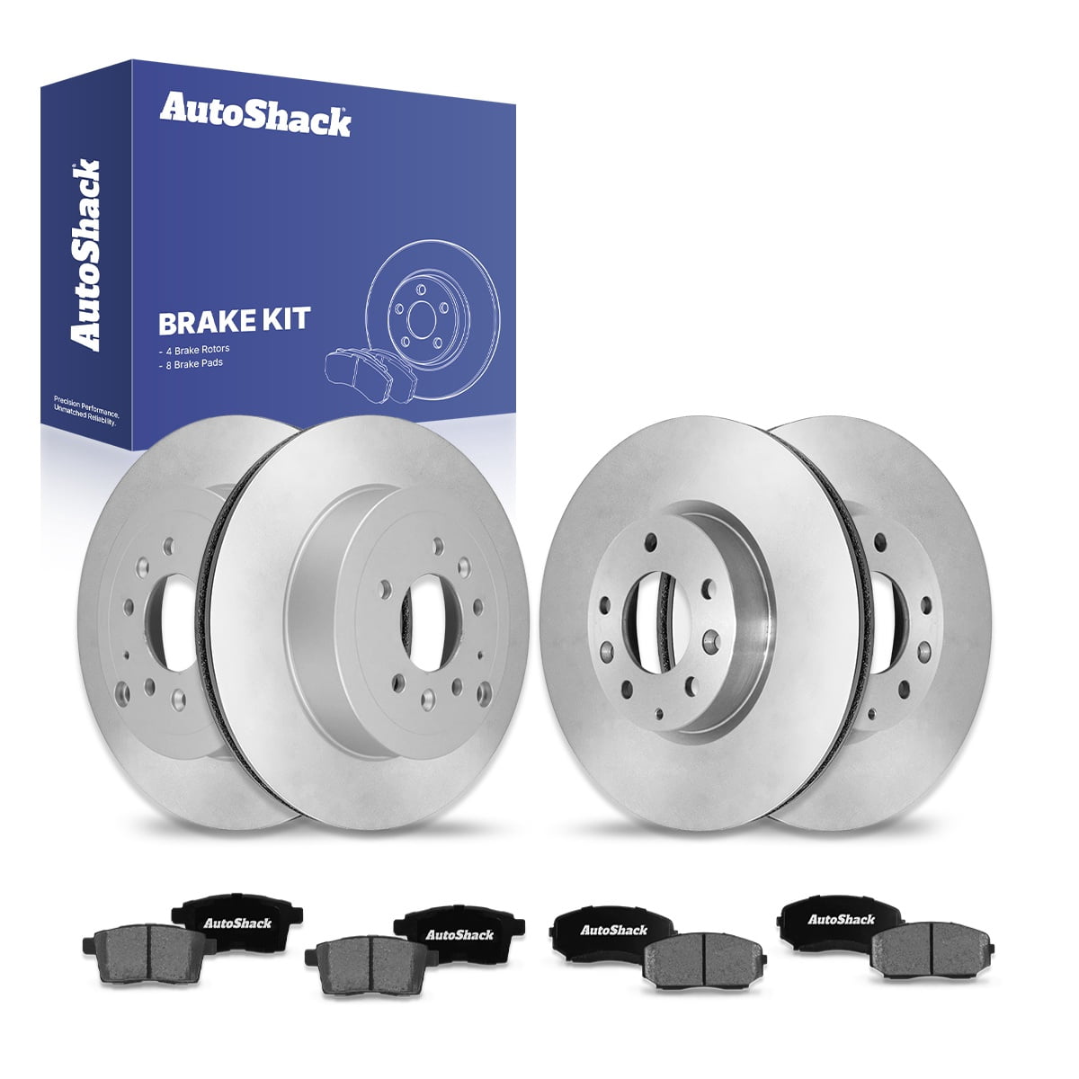 Rear Disc Brake Rotors For Mazda CX-9 2007-2015 - PHILTOP Zinc Coated OE Replacement