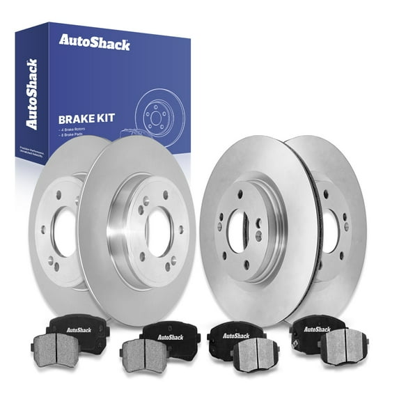 AutoShack Front & Rear Brake Rotors & Ceramic Pads for Kia, Seltos 2023, 2025, AWD FWD L4 2.0L
