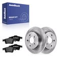 thumbnail image 1 of AutoShack Rear Solid Brake Rotors + Ceramic Pads 6-PC Brake Kit Replacement for 2012-2018 Ford Focus 10.67" (271 mm), 1 of 5