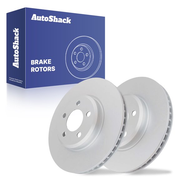 AutoShack Front Brake Rotors for Dodge & Chrysler, Charger 2006-2023 300 2005-2023 Challenger 2009-2023, AWD RWD V6 3.5L 3.6L V8 5.7L 6.2L 6.4L - Coated - ArmorStop - 13.58" (345 mm), 5-Lug