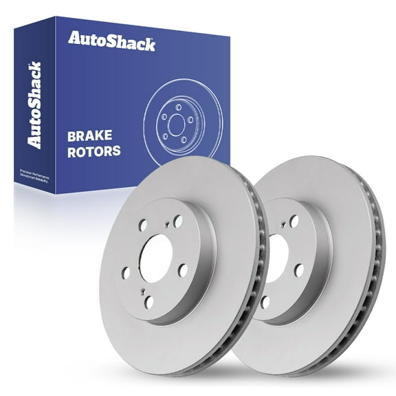 AutoShack Front Brake Rotors for Toyota & Lexus, Prius 2010-2015 CT200h 2011-2017 Prius Plug-In 2012-2015, FWD L4 1.8L - Coated - ArmorStop - 10.04" (255 mm), 5-Lug